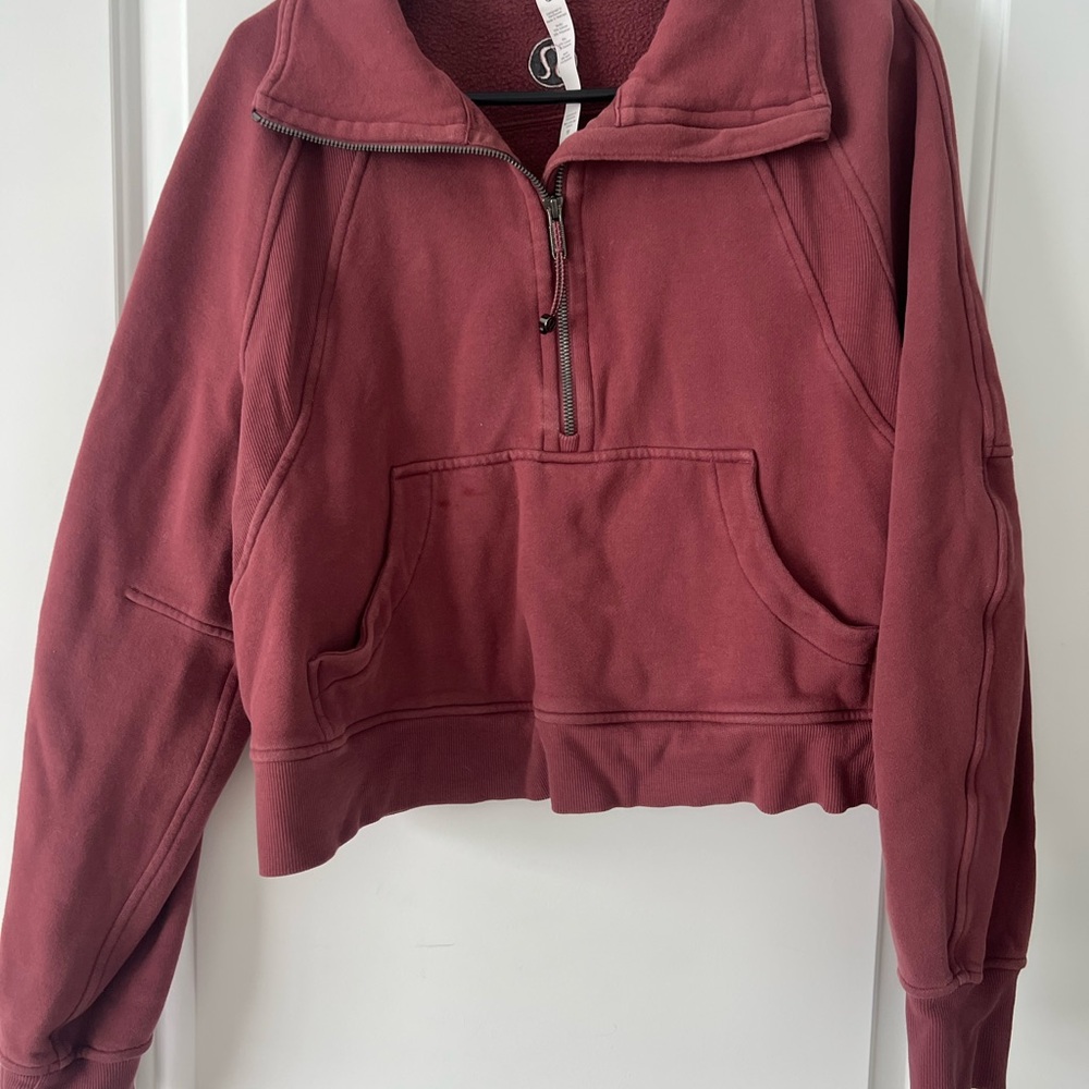 Lululemon scuba oversized funnel neck half zip